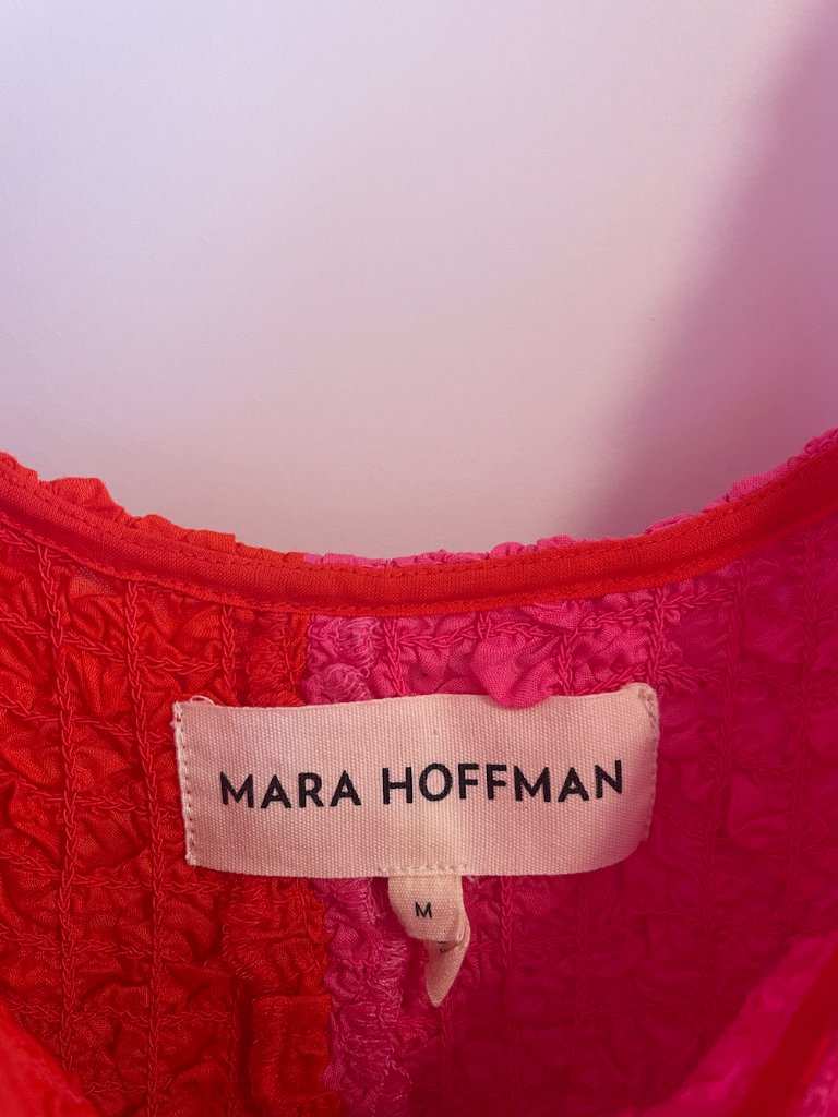 Mara Hoffman Pink & Red Sloan Dress — image 4 of 4